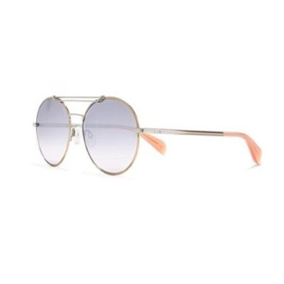 Rag & Bone Womens Silver Round Metal Frame 59mm Sunglasses with case New main image 8